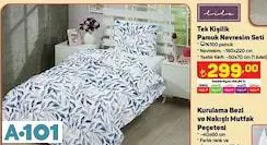 LİLA TEK KİŞİLİK PAMUK NEVRESİM SETİ